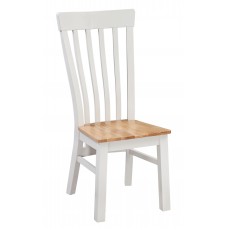 Cotswold Grey Painted Solid Oak Seat Dining Chair